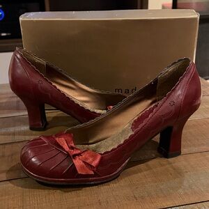 Stacii Red Paris Pumps